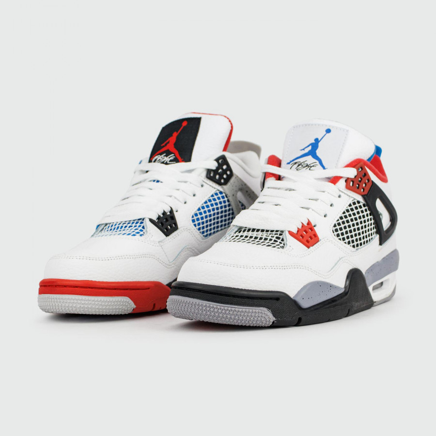 кроссовки Nike Air Jordan 4 White / Multicolor new