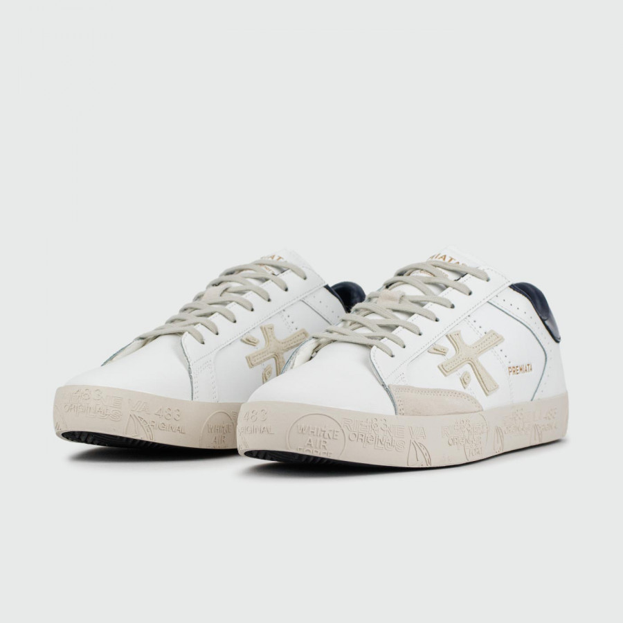 кеды Premiata Steven White Cream new