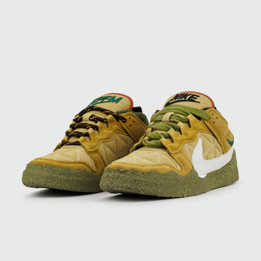 кроссовки Nike x CPFM Dunk Mid Desert Olive