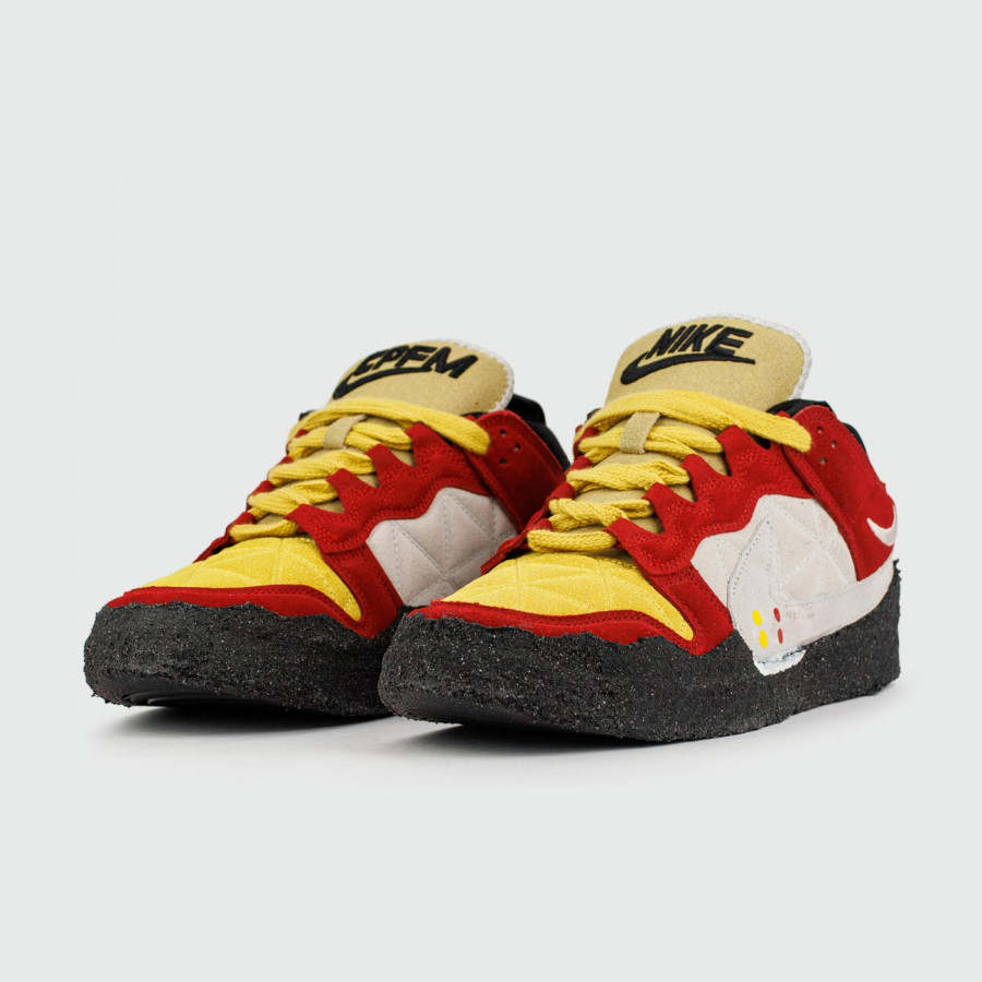 кроссовки Nike x CPFM Dunk Mid Red / Yellow