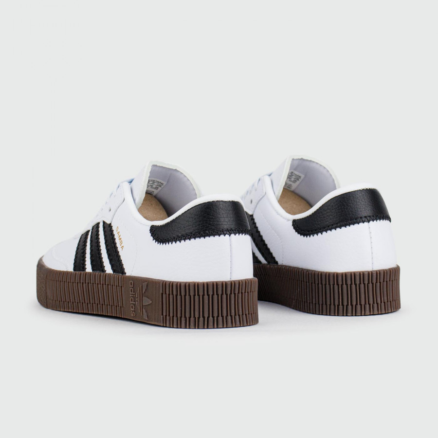 кроссовки Adidas Sambarose White Black / Gum Wmns