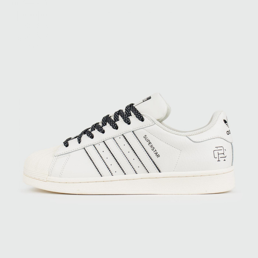 кроссовки Adidas Superstar x RC White Black
