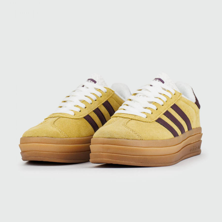 кроссовки Adidas Gazelle Bold Beige / Brown Wmns