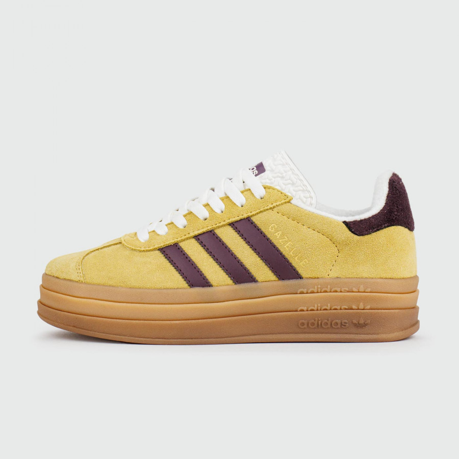 кроссовки Adidas Gazelle Bold Beige / Brown Wmns
