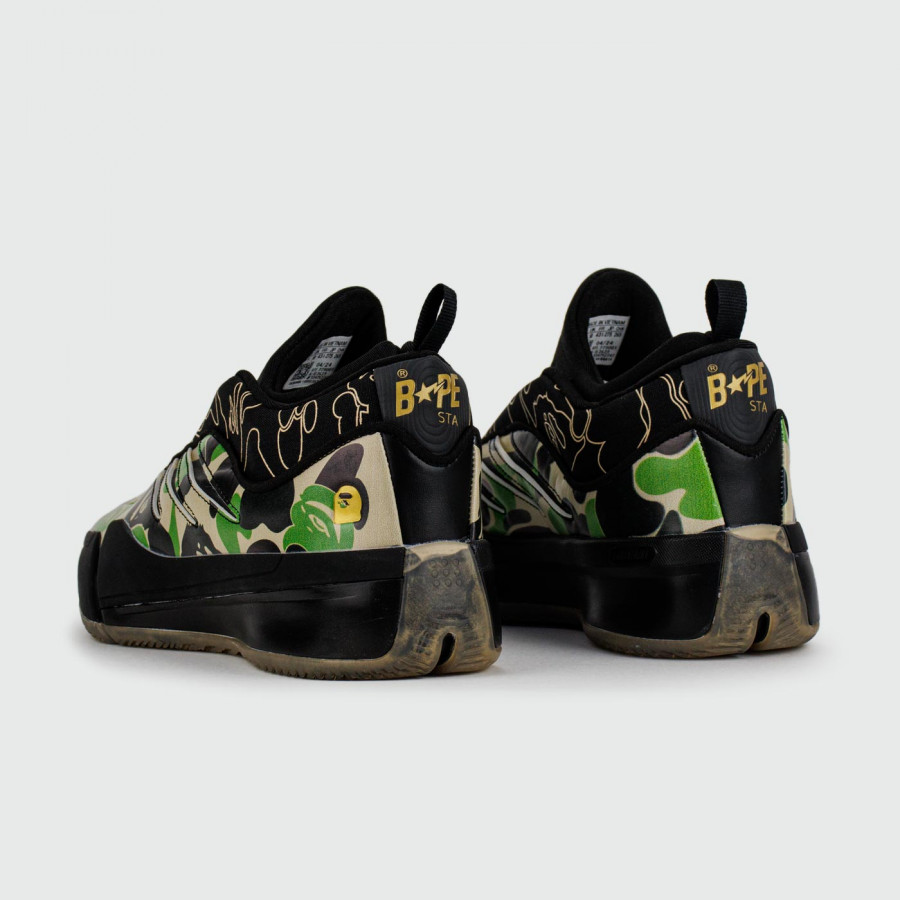 кроссовки Adidas Dame 9 x BAPE Black Green