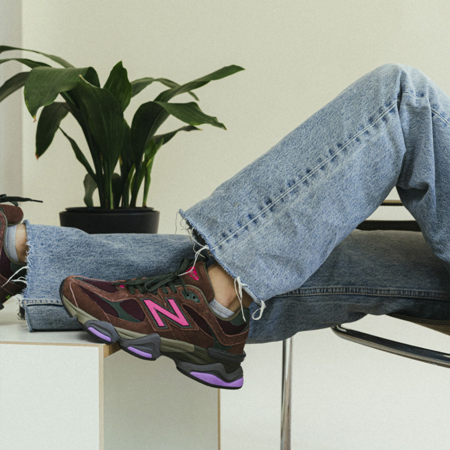 кроссовки New Balance 9060 Brown Pink Mix Wmns