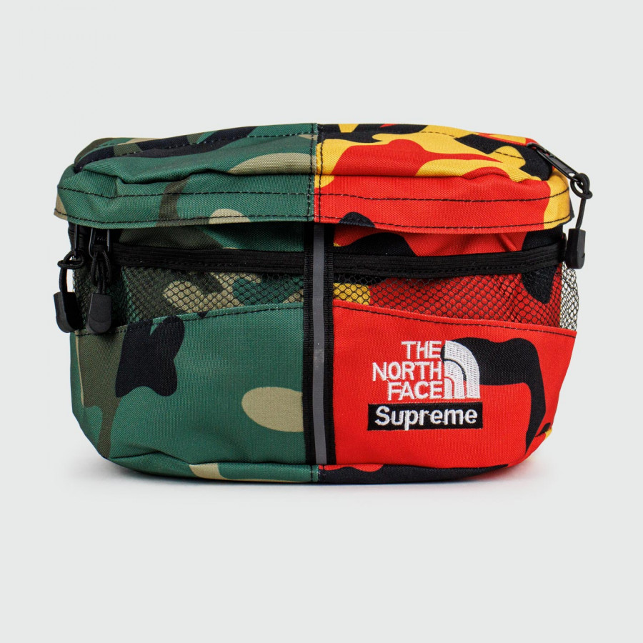 сумка поясная TNF x Supreme Green / Red
