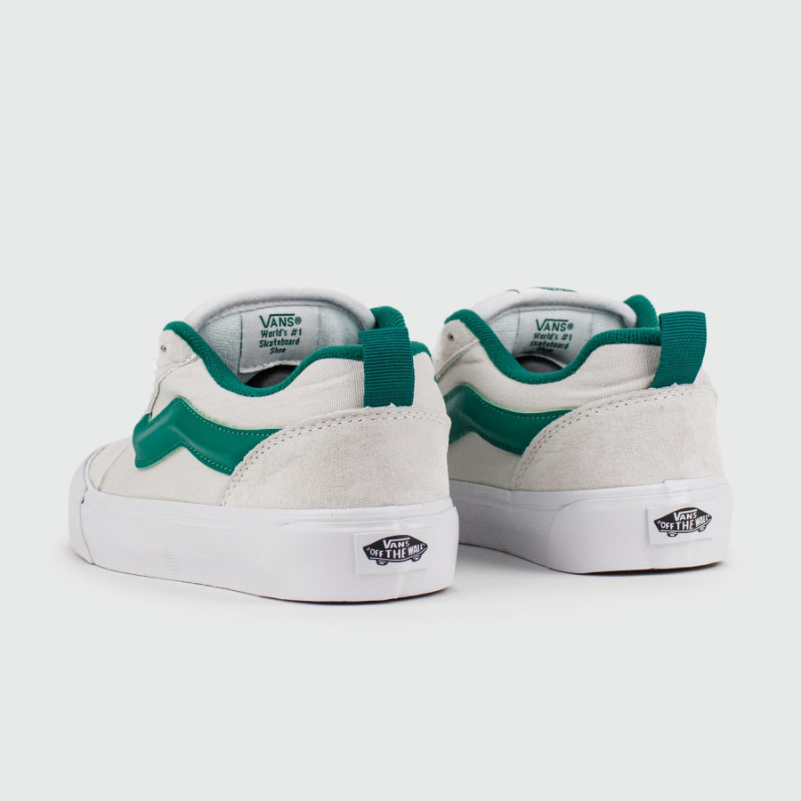 кеды Vans Knu Skool Light Grey / Green