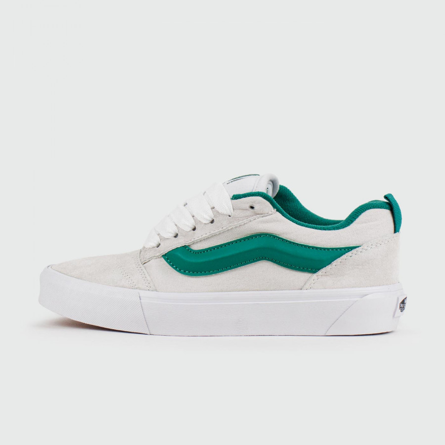 кеды Vans Knu Skool Light Grey / Green