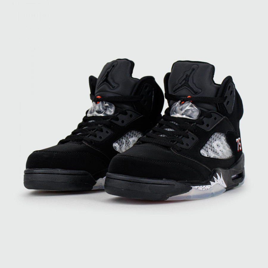 кроссовки Air Jordan 5 Black Silver x PSG