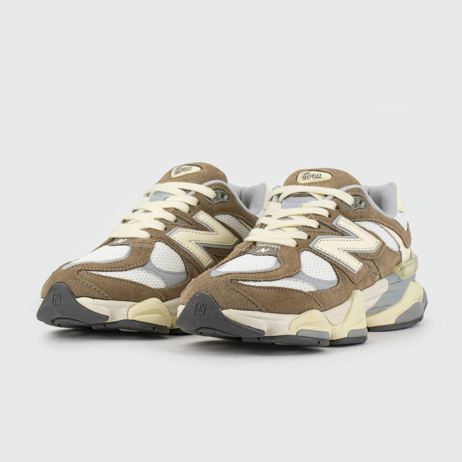 кроссовки New Balance 9060 Brown White Wmns