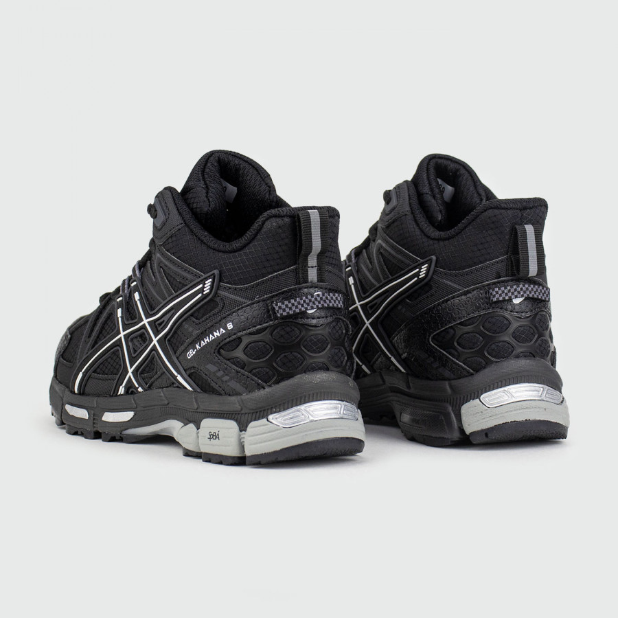 кроссовки Asics Gel-Kahana 8 Mid Black Grey Wmns with Fur