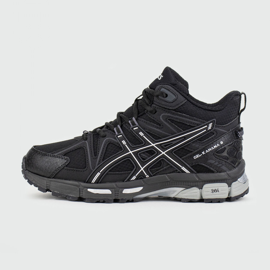 кроссовки Asics Gel-Kahana 8 Mid Black Grey Wmns with Fur