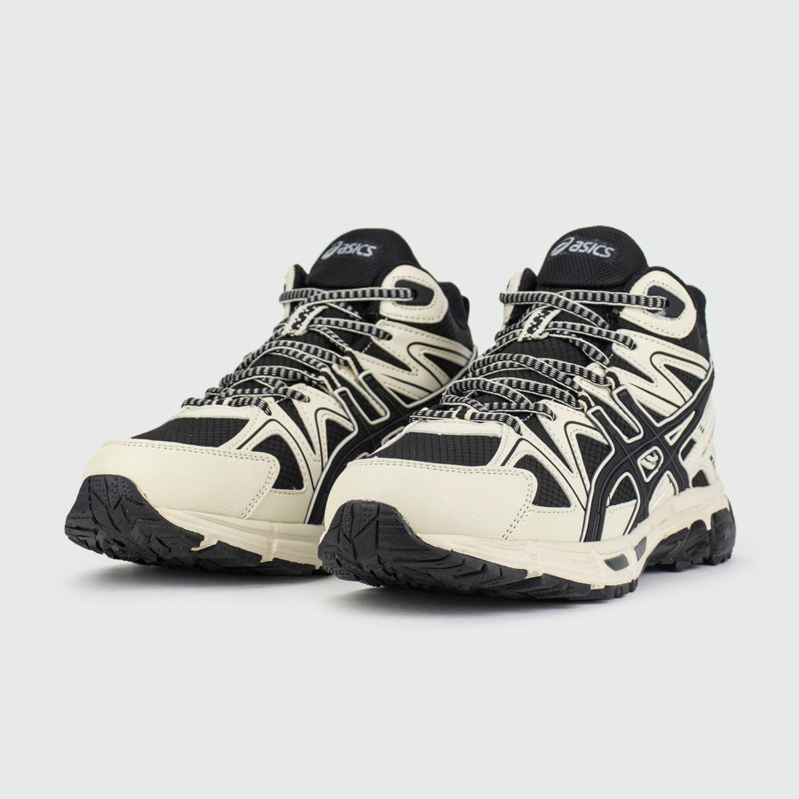 кроссовки Asics Gel-Kahana 8 Mid White Black Wmns with Fur