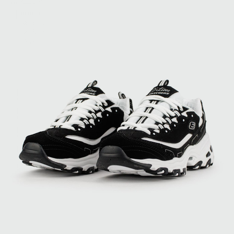 кроссовки Skechers DLites Black / White Wmns