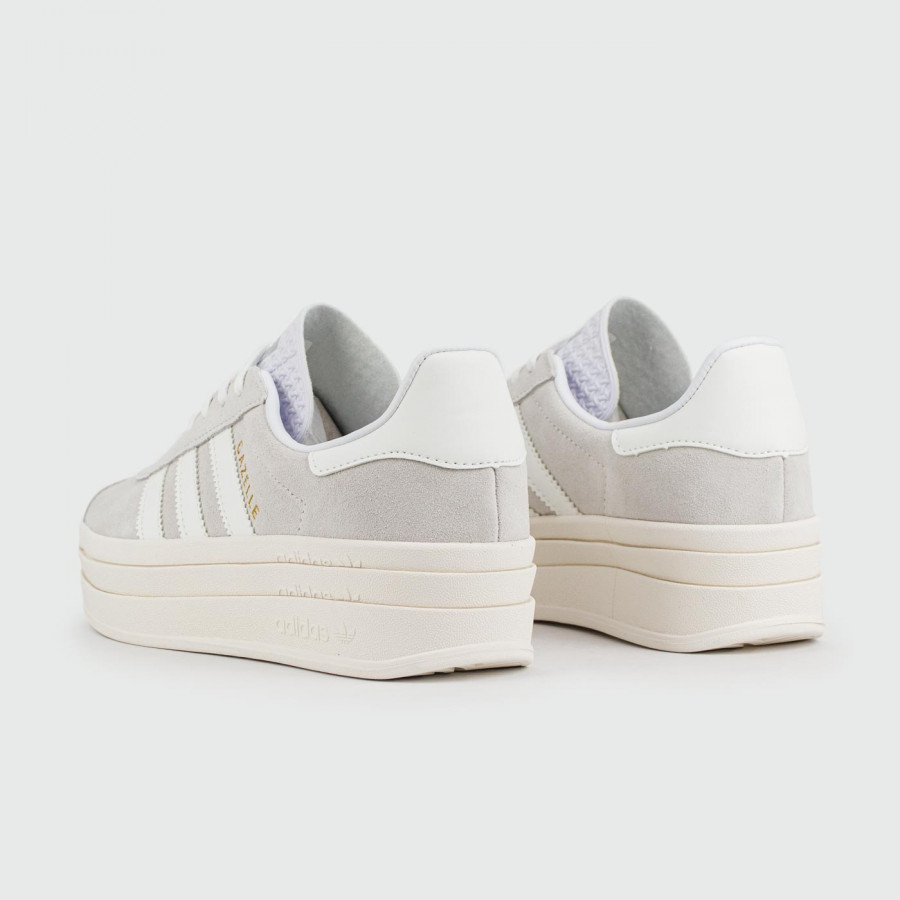 кроссовки Adidas Gazelle Bold Grey / White Wmns
