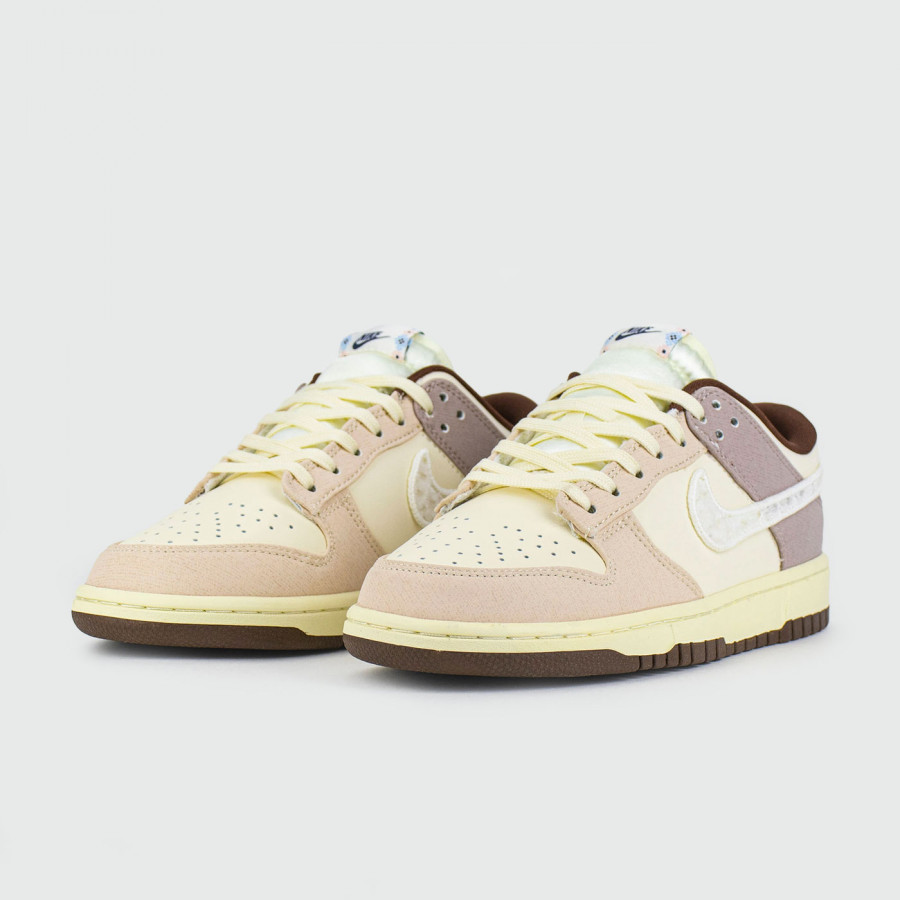 кроссовки Nike Dunk Low Cream / Violet Wmns