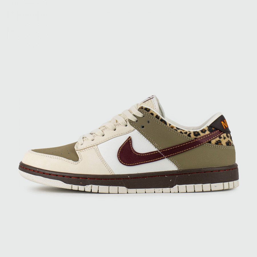 кроссовки Nike Dunk Low Khaki Leopard