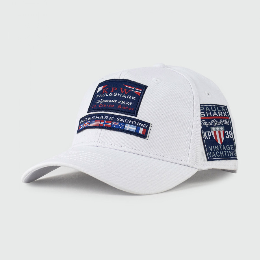 кепка Paul & Shark 2 patch White